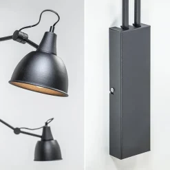 Grote 2-lichts wandlamp met verstelbare armen><noscript><img width=