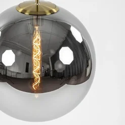 Grote luxe hanglamp brons + smoke glas Medina><noscript><img width=