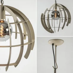 Grote metalen hanglamp Terra quartz 60 cm></noscript>Straluma Best