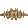 Grote ovale hanglamp Blow mat brass>Straluma Sale