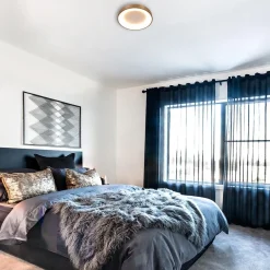 Grote plafondlamp goud 48 cm inclusief LED><noscript><img width=