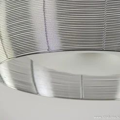 Grote plafonnière zilver met chroom 50></noscript>Straluma Discount