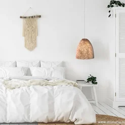 Grote schelpen hanglamp bruin goud><noscript><img width=