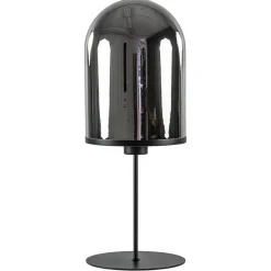 Grote tafellamp Maverick mat zwart met smoke glas>Straluma Best