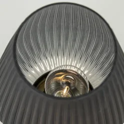 Grote tafellamp Tajera op batterij mat grijs/goud L&L><noscript><img width=