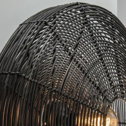 Grote wandlamp Mataka donker bruin rotan inclusief snoer></noscript>Straluma New