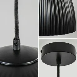 Grote XL hanglamp relief zwart met goud></noscript>Straluma Outlet