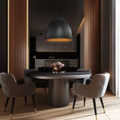 Grote XL hanglamp relief zwart met goud></noscript>Straluma Outlet