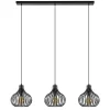 Hanglamp Aglio 28cm 3L op balk zwart>Straluma Online
