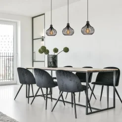 Hanglamp Aglio 28cm 3L op balk zwart><noscript><img width=