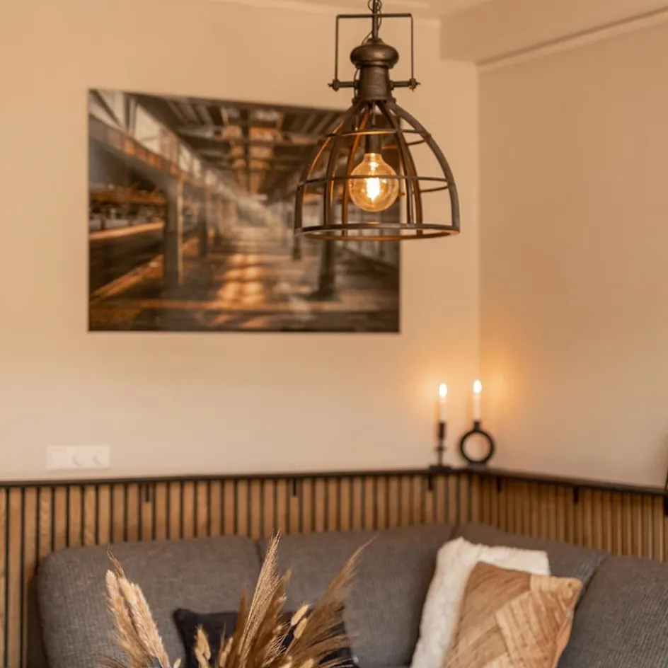 Hanglamp Amy zwartstaal industrieel>Straluma Best