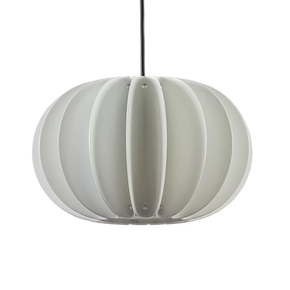 Hanglamp Arena 1L 30cm zwart/kap wit>Straluma Discount