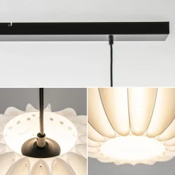 Hanglamp Arena 3L op balk zwart/kap wit><noscript><img width=