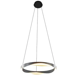 Hanglamp Ascoli 65 rond zwart/matgoud>Straluma Online