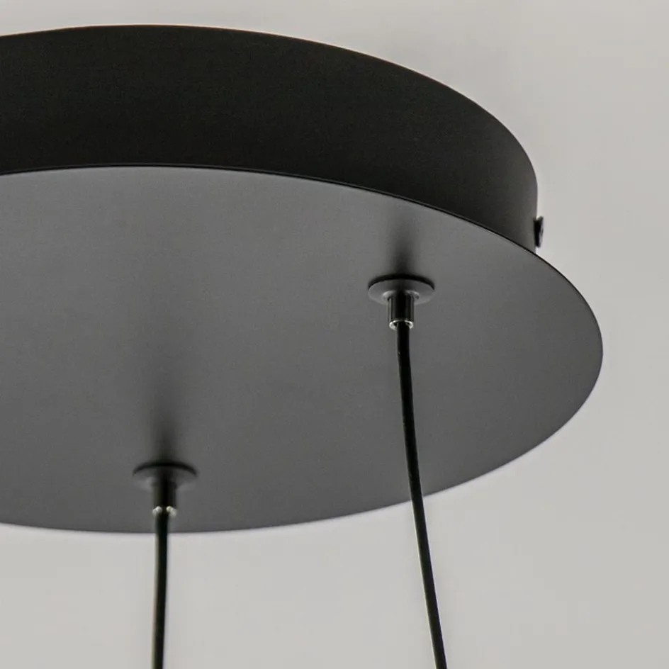 Hanglamp Ascoli 65 rond zwart/matgoud>Straluma Online