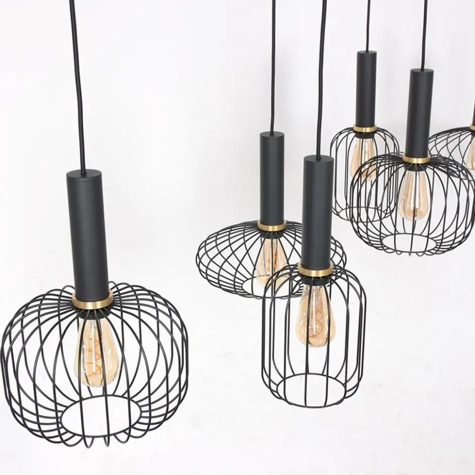 Hanglamp Aureole 6L mix zwart>Straluma New