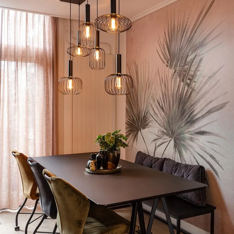 Hanglamp Aureole 6L mix zwart>Straluma New