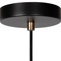 Hanglamp badkamer zwart met brons IP44></noscript>Straluma New