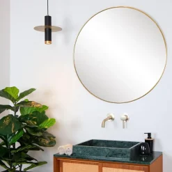 Hanglamp badkamer zwart met brons IP44></noscript>Straluma New