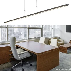 Hanglamp balk zwart 160cm direct led><noscript><img width=