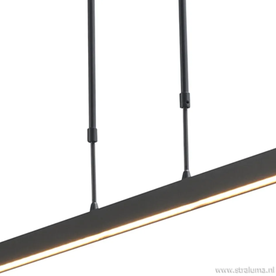 Hanglamp balk zwart 160cm up+down dtw>Straluma Clearance