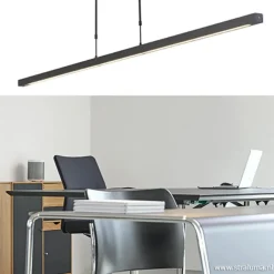 Hanglamp balk zwart 160cm up+down dtw><noscript><img width=