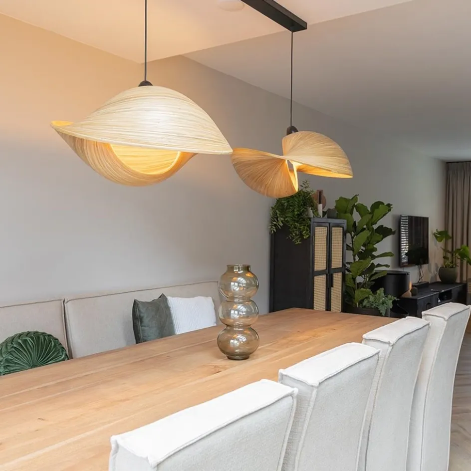 Hanglamp bamboe schelp 60cm>Straluma Hot