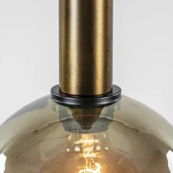 Hanglamp Bella 8L zwart/brons/smoke mix><noscript><img width=