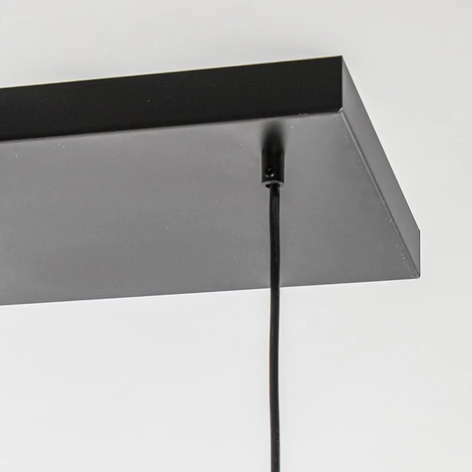 Hanglamp Bella 8L zwart/brons/smoke mix>Straluma Clearance