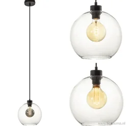 Hanglamp bol helder glas 25cm></noscript>Straluma Outlet