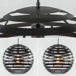 Hanglamp bol zwart 40cm><noscript><img width=