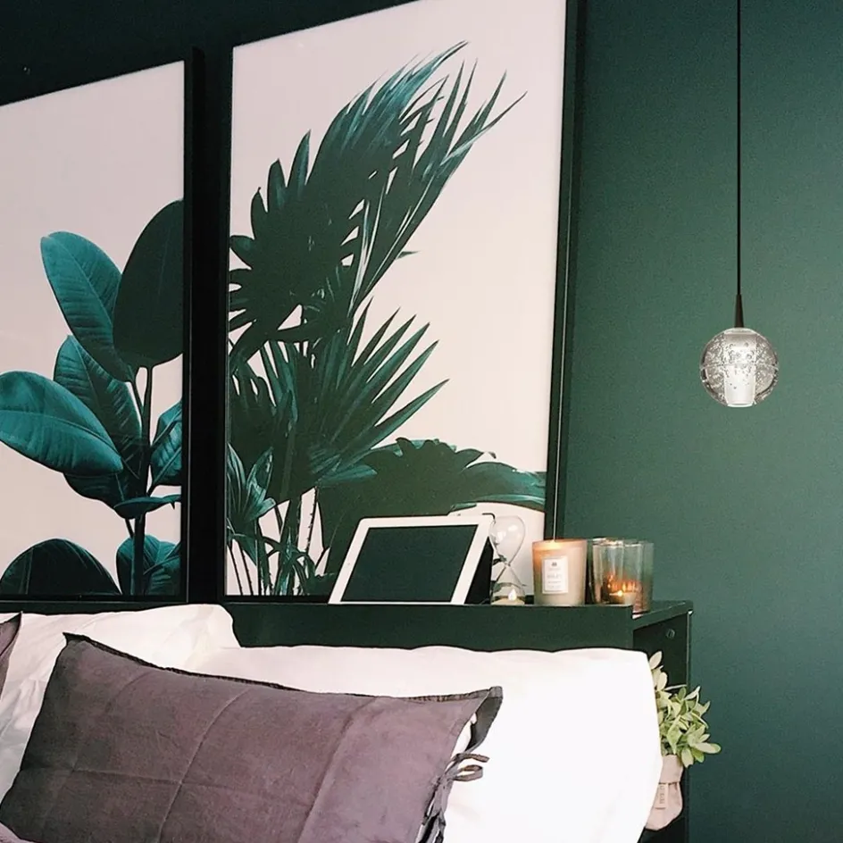 Hanglamp Bubbles 1L zwart/helder dtw>Straluma Clearance