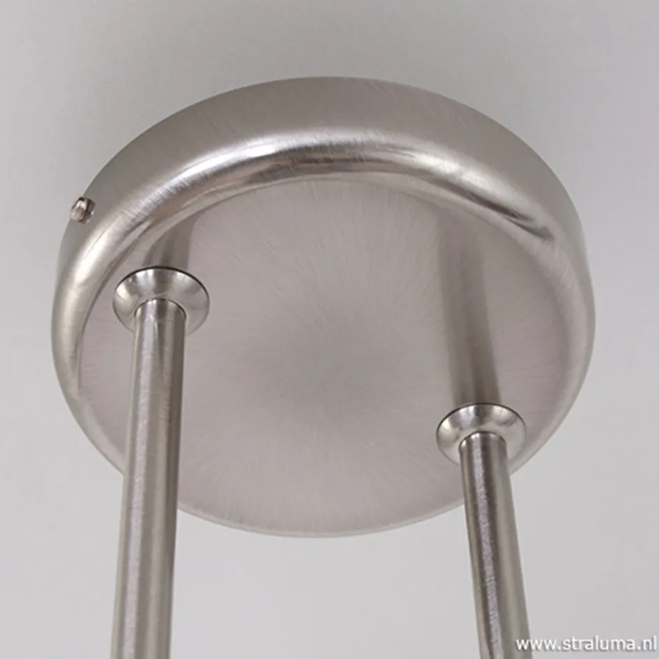 Hanglamp Capri staal glas eettafel>Straluma New