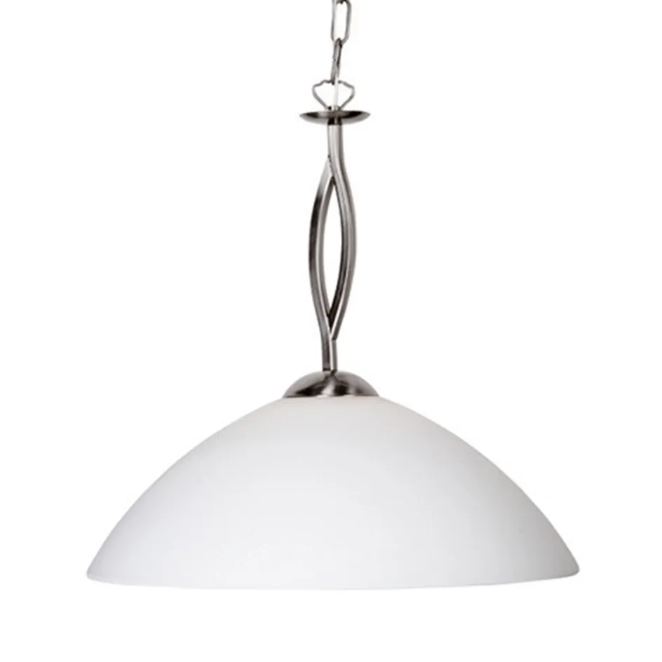 Hanglamp Capri staal/glas woonkamer>Straluma Online