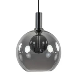 Hanglamp Chandra 1L zwart + glas 30cm>Straluma Best