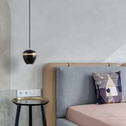 Hanglamp Claire 1L zwart/matgoud></noscript>Straluma