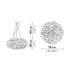 Hanglamp Clizia zwart 78cm></noscript>Straluma