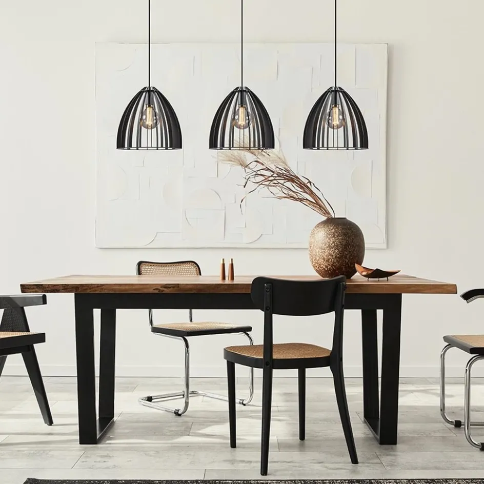 Hanglamp Dean 3-lichts zwart>Straluma