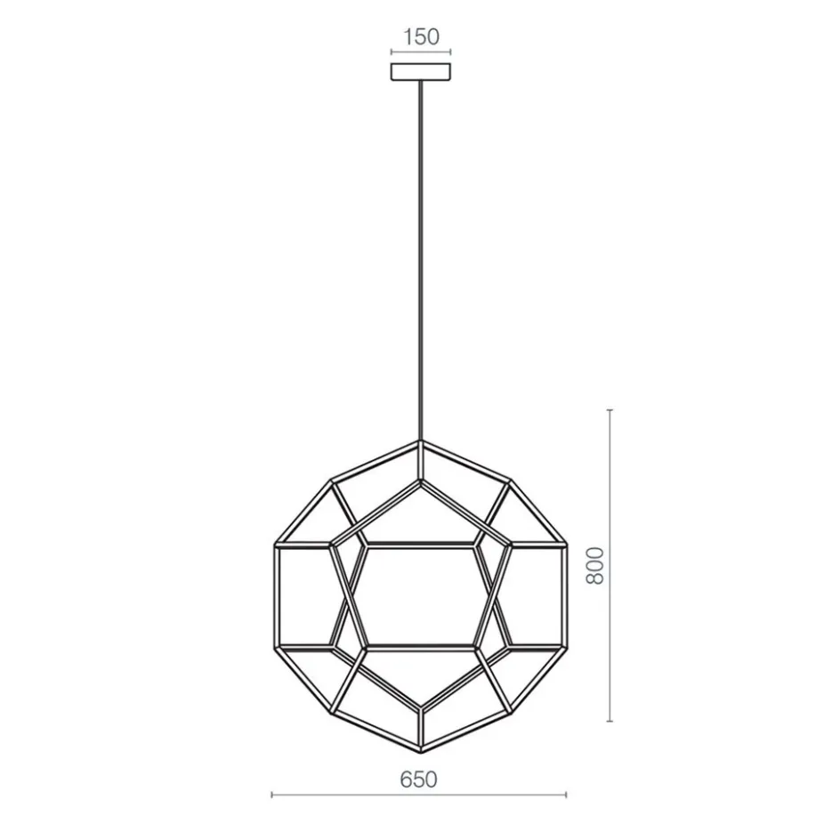 Hanglamp Dodeca 65 zwart>Straluma Outlet