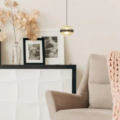 Hanglamp Dynasty 1L zwart/amber></noscript>Straluma Best