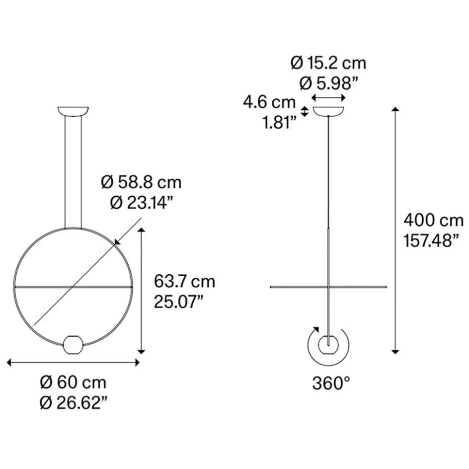 Hanglamp Elara 60cm goud/matgoud>Straluma Online