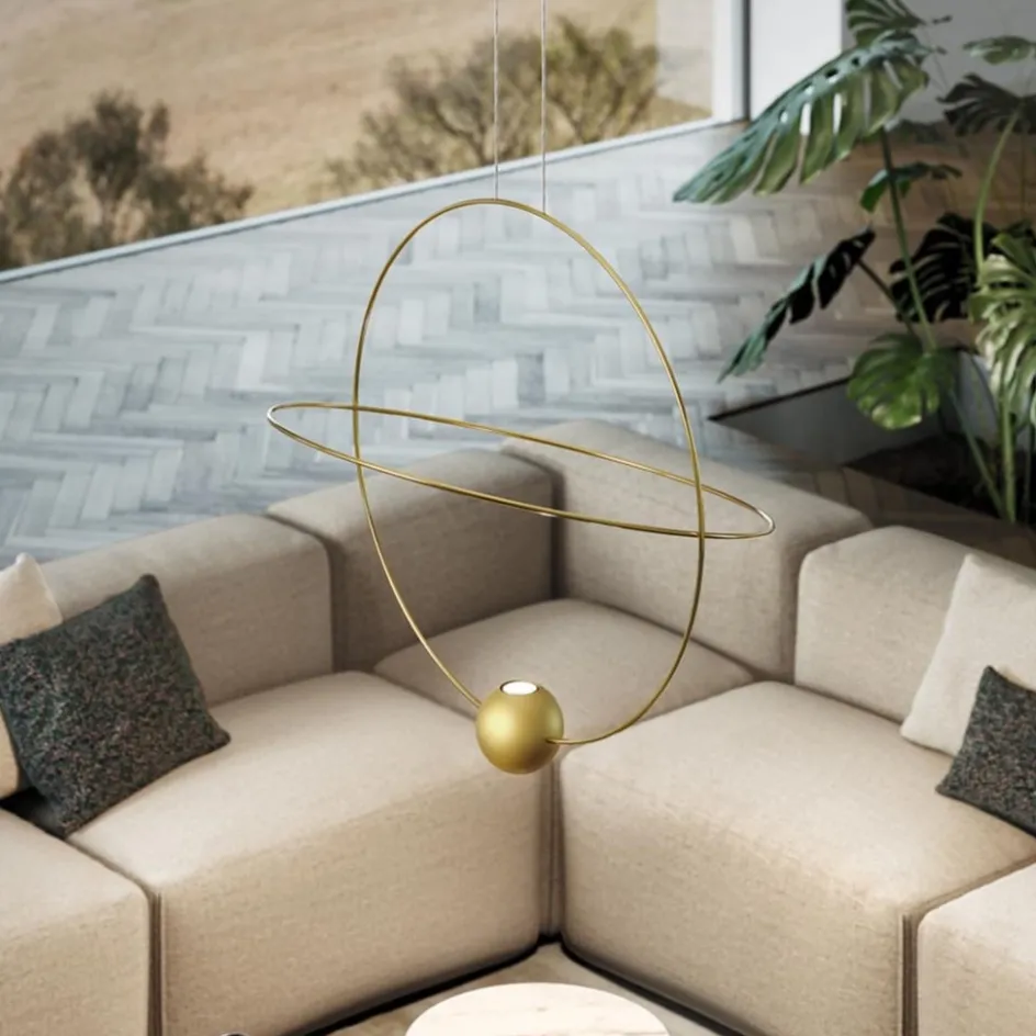 Hanglamp Elara 60cm goud/matgoud>Straluma Online