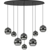 Hanglamp Fantasy Globe 8L zwart+smoke>Straluma Clearance
