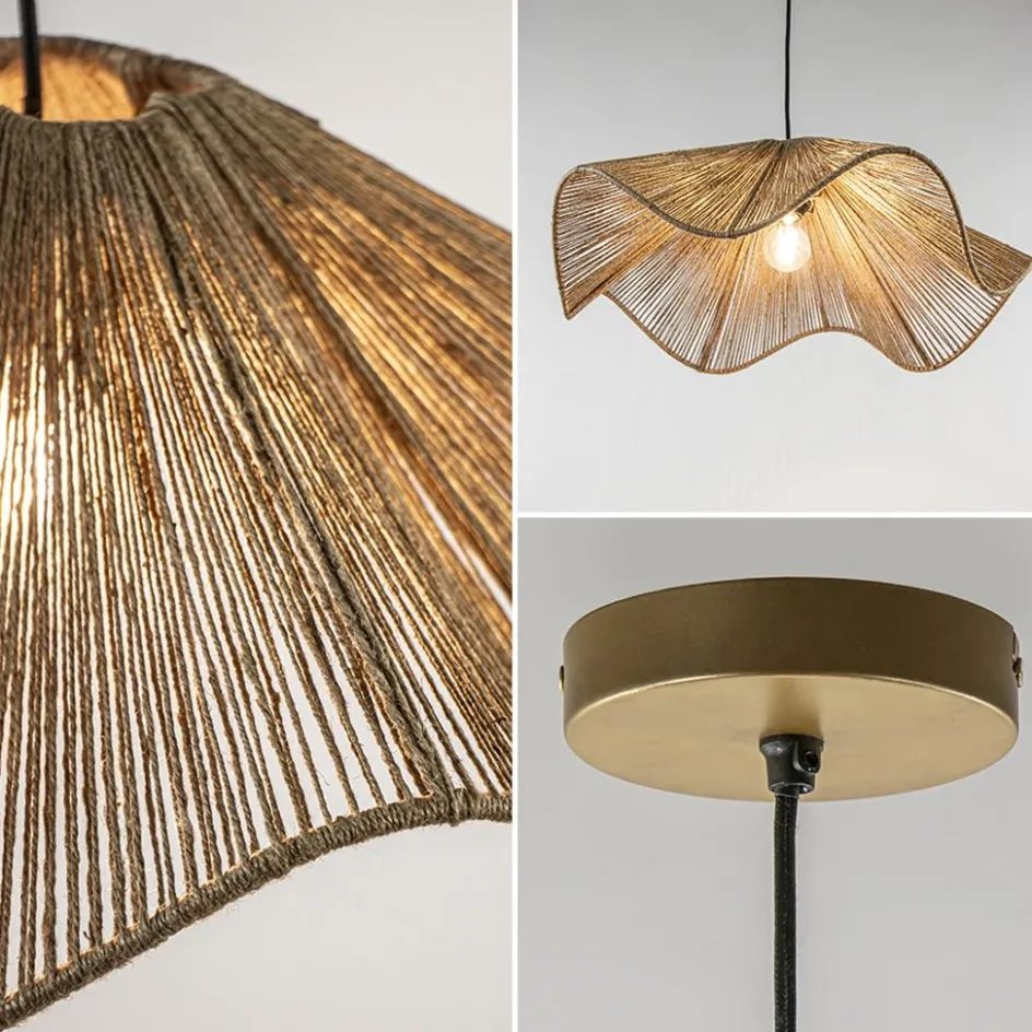 Hanglamp Fodara jute naturel Light and Living>Straluma