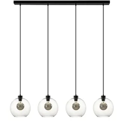 Hanglamp glazen bol 4-l modern clear>Straluma Outlet