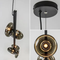 Hanglamp Hoseki verticaal zwart/smoke></noscript>Straluma Outlet