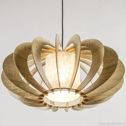 Hanglamp houten lamellen + kap 50cm></noscript>Straluma Clearance