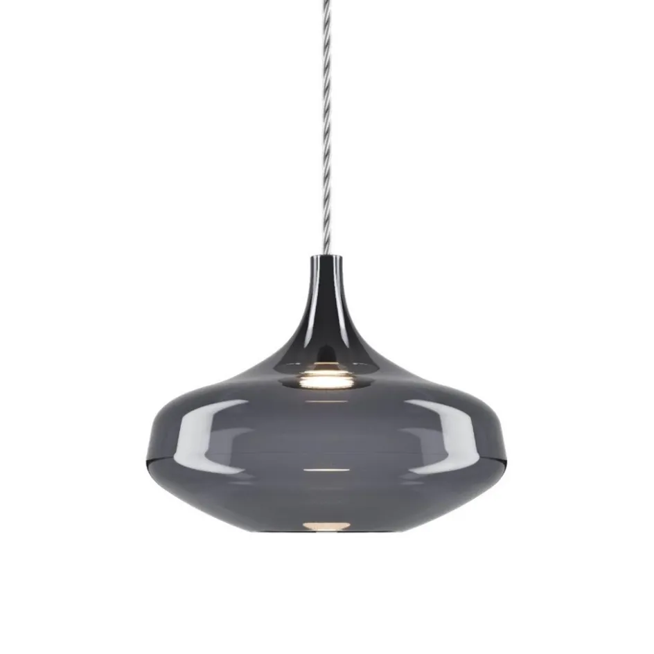Hanglamp Italiaans design retro smoke glas inclusief LED>Straluma Discount