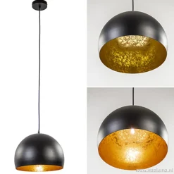 Hanglamp Jaicey bol zwart/goud></noscript>Straluma Clearance