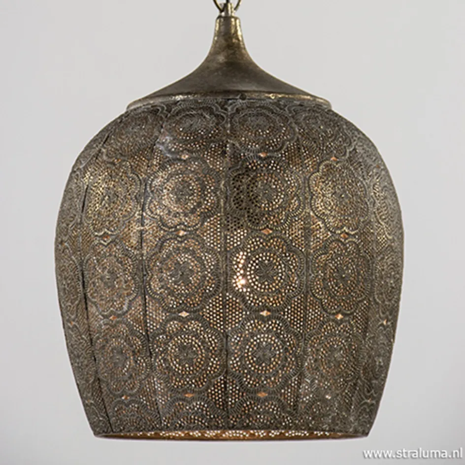 Hanglamp Kadiri antiek goud oosters>Straluma Online